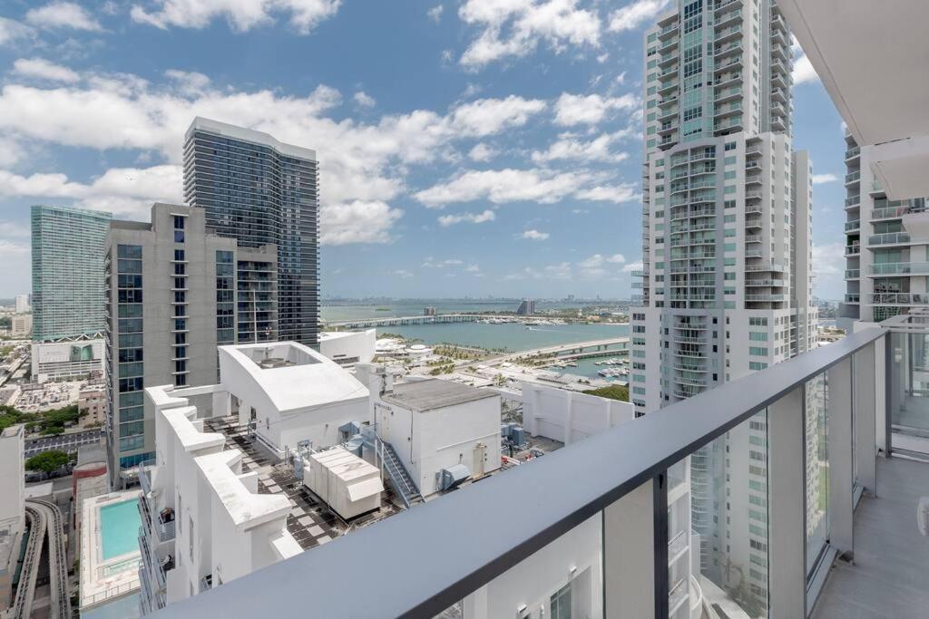 Amazing 2 Bedroom 30Th Floor Downtown Free Parking Miami Dış mekan fotoğraf