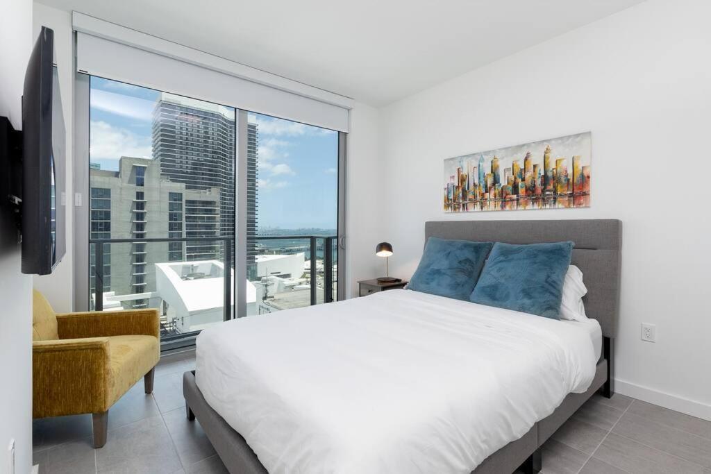 Amazing 2 Bedroom 30Th Floor Downtown Free Parking Miami Dış mekan fotoğraf